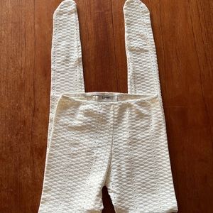 Lover the Label white lace knit tights leggings small